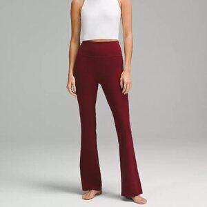 Groove Super-High-Rise Flared Pant Nulu - Red Merlot - Size 12
